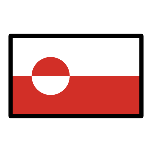 Flag Greenland Element from OpenMoji Emoji Set