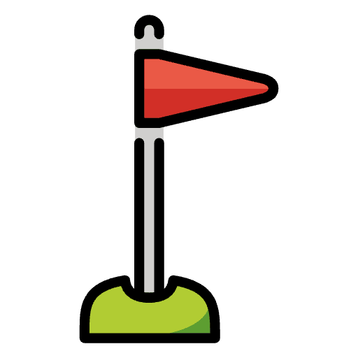 Flag In Hole Emoji from OpenMoji Emoji Set