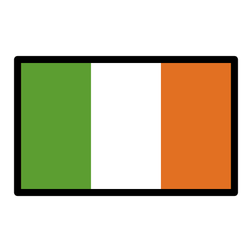 Flag Ireland Emoji from OpenMoji Emoji Set