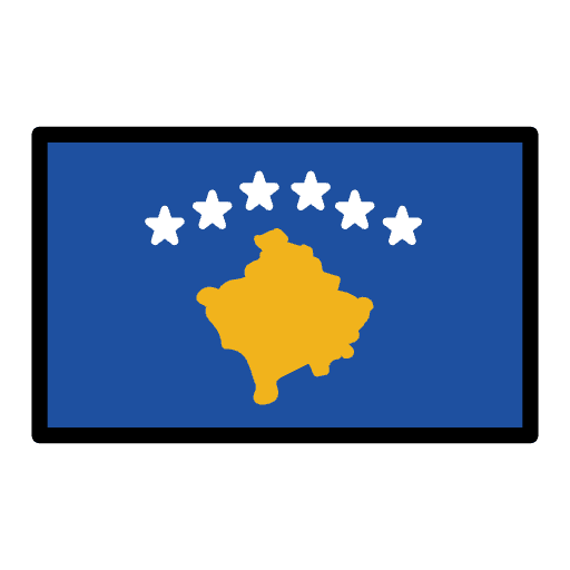 Flag Kosovo Emoji from OpenMoji Emoji Set