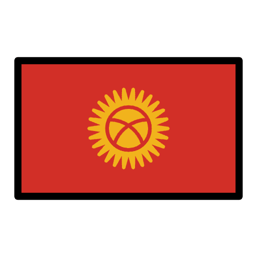 Flag Kyrgyzstan Element from OpenMoji Emoji Set