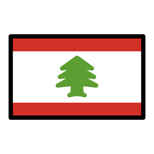 Flag Lebanon Element from OpenMoji Emoji Set