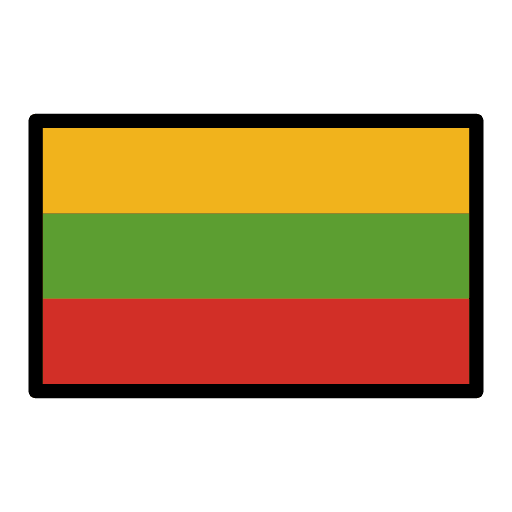 Flag Lithuania Emoji from OpenMoji Emoji Set