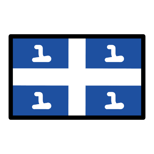 Flag Martinique Emoji from OpenMoji Emoji Set