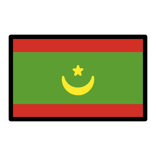 Flag Mauritania Element from OpenMoji Emoji Set