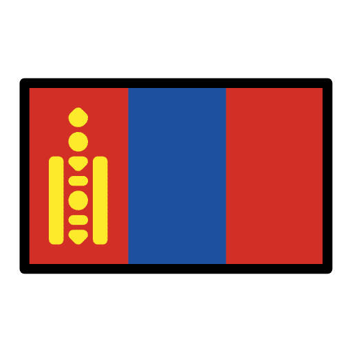 Flag Mongolia Element from OpenMoji Emoji Set