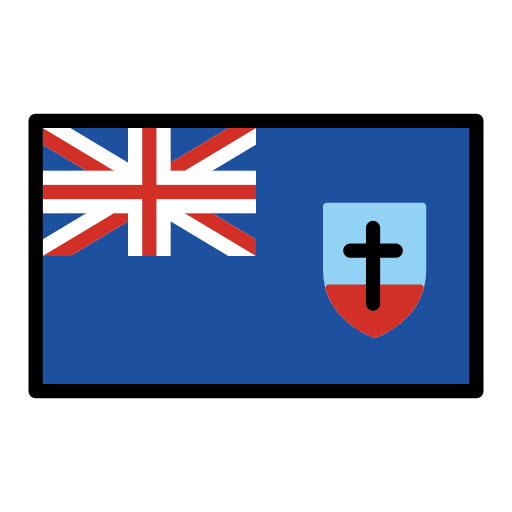 Flag Montserrat Emoji from OpenMoji Set