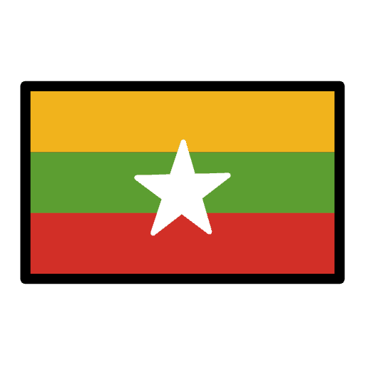 Flag Myanmar Burma Emoji from OpenMoji Emoji Set