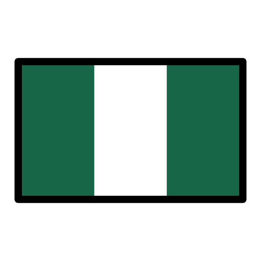 Flag Nigeria Emoji from OpenMoji Emoji Set