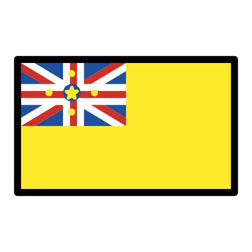 Flag Niue Element from OpenMoji Emoji Set