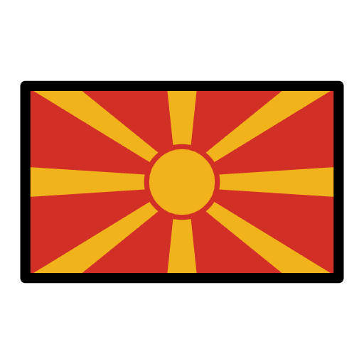 Flag North Macedonia Emoji from OpenMoji Set