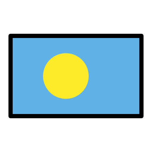 Flag Palau Emoji from OpenMoji Emoji Set
