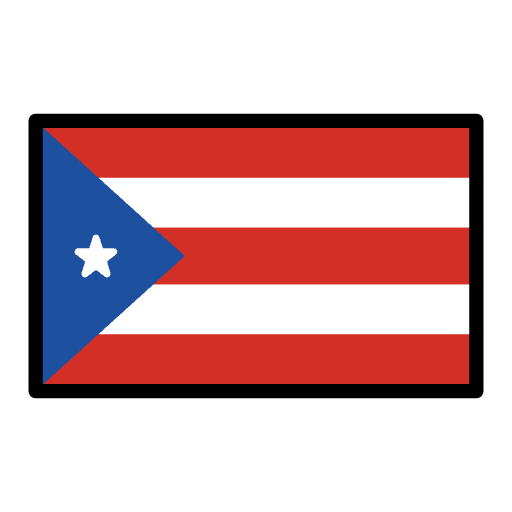 Flag Puerto Rico Emoji from OpenMoji Set