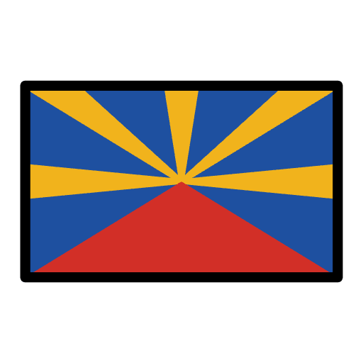 Flag Réunion Emoji from OpenMoji Set