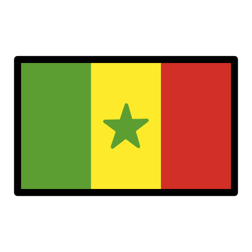Flag Senegal Emoji from OpenMoji Emoji Set