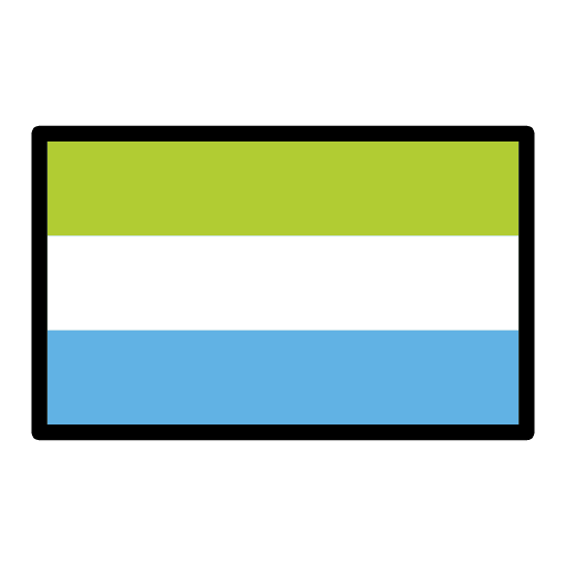 Flag Sierra Leone Emoji from OpenMoji Emoji Set