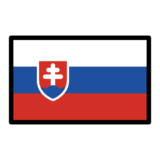 Flag Slovakia Emoji from OpenMoji Emoji Set