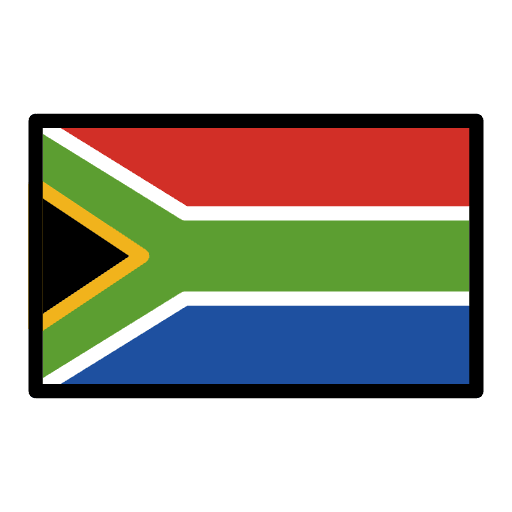 Flag South Africa Emoji from OpenMoji Emoji Set