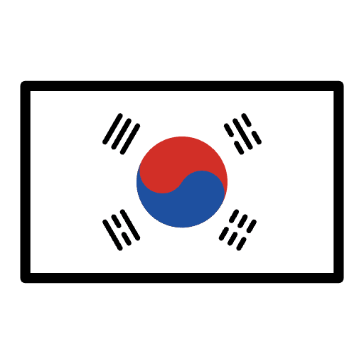 Flag South Korea Emoji from OpenMoji Emoji Set