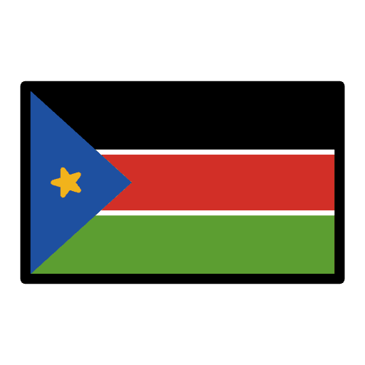 Flag South Sudan Emoji from OpenMoji Emoji Set