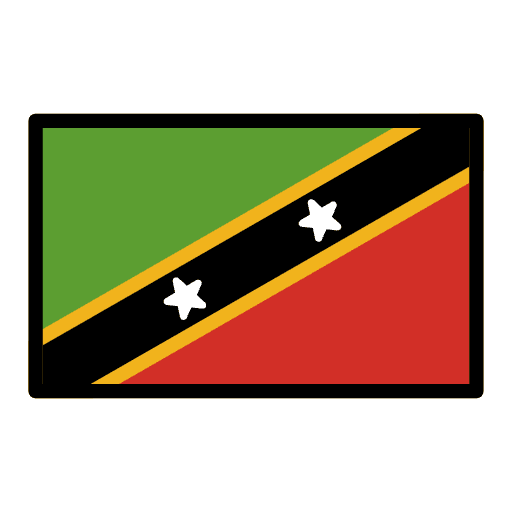 Flag St. Kitts & Nevis Element from OpenMoji Emoji Set