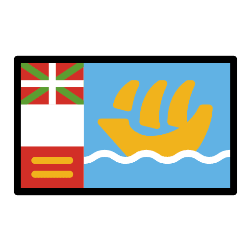 Flag St. Pierre & Miquelon Emoji from OpenMoji Set