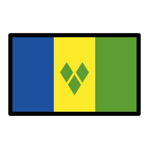 Flag St. Vincent & Grenadines Emoji from OpenMoji Emoji Set