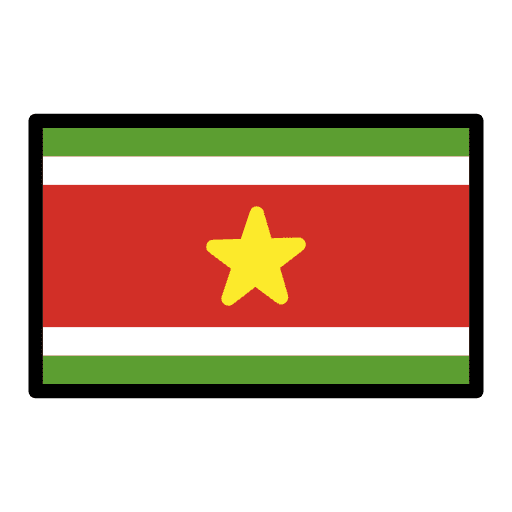 Flag Suriname Emoji from OpenMoji Emoji Set