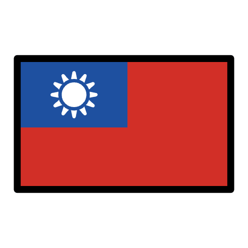 Flag Taiwan Emoji from OpenMoji Emoji Set