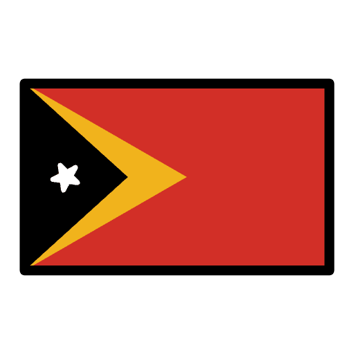 Flag Timor Leste Element from OpenMoji Emoji Set