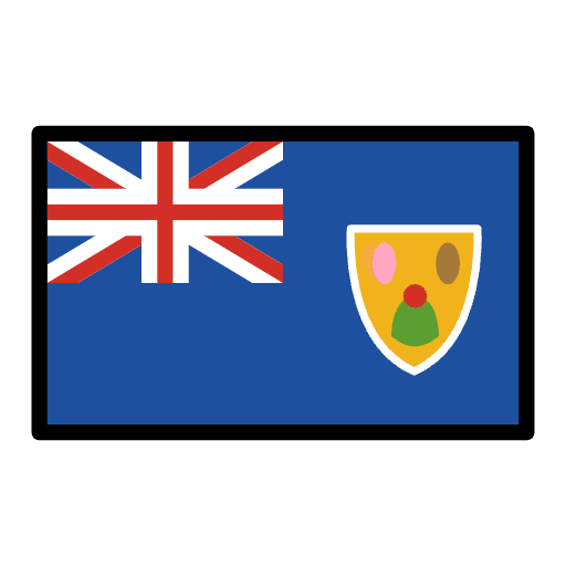 Flag Turks & Caicos Islands Emoji from OpenMoji Set