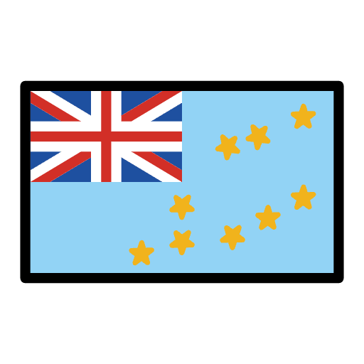 Flag Tuvalu Emoji from OpenMoji Emoji Set