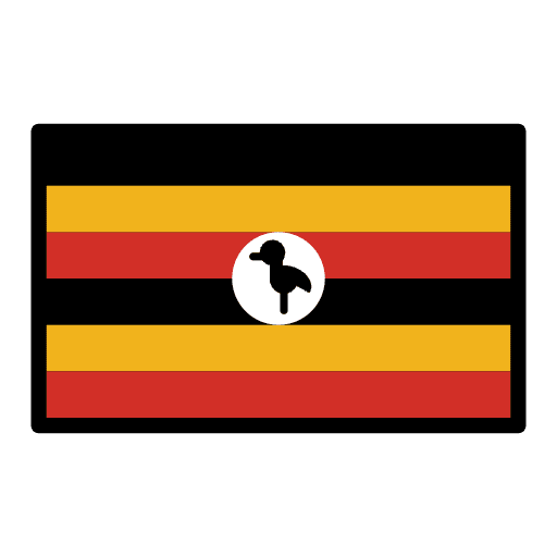 Flag Uganda Element from OpenMoji Emoji Set