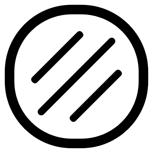 Flatbread High Contrast Element from Fluent Emoji High Contrast Set