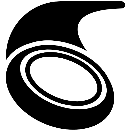 Flying Disc High Contrast Emoji from Fluent Emoji High Contrast Set