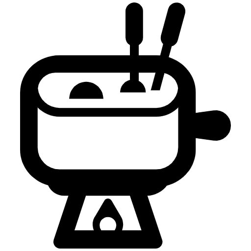 Fondue High Contrast Element from Fluent Emoji High Contrast Set