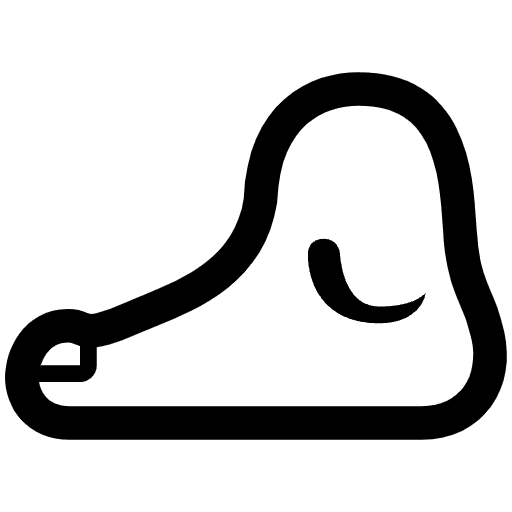 Foot High Contrast Default Emoji from Fluent Emoji High Contrast Set