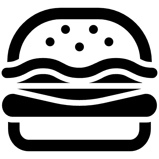 Hamburger High Contrast Element from Fluent Emoji High Contrast Set