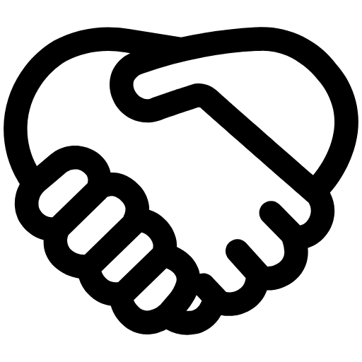 Handshake High Contrast Emoji from Fluent Emoji High Contrast Set