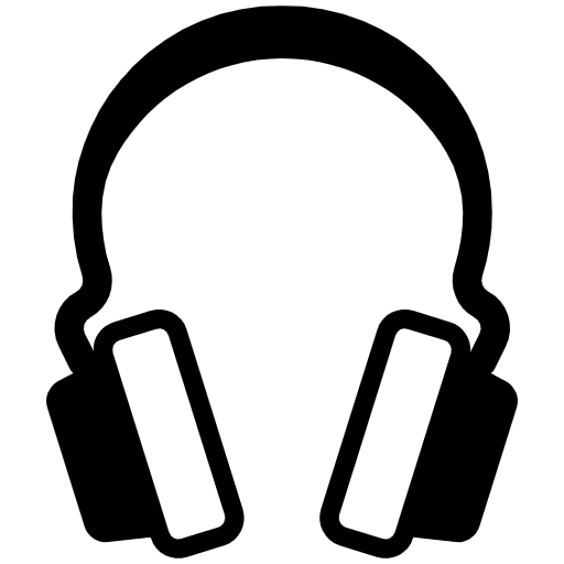 Headphone High Contrast Emoji from Fluent Emoji High Contrast Set