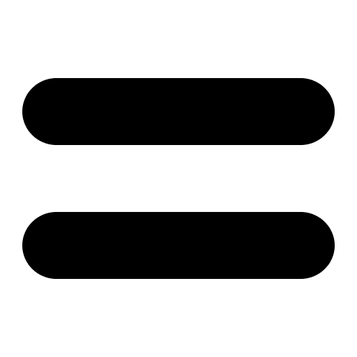 Heavy Equals Sign High Contrast Emoji from Fluent Emoji High Contrast Set