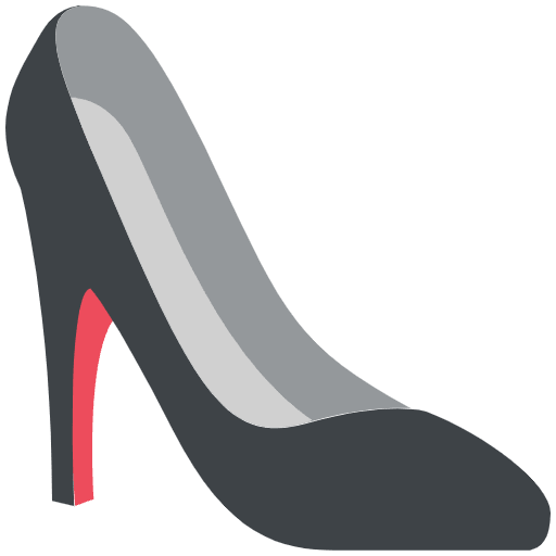 High Heeled Shoe Element from EmojiTwo Colors Set