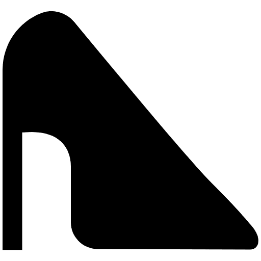 High Heeled Shoe High Contrast Element from Fluent Emoji High Contrast Set