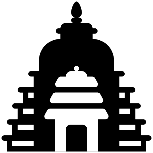 Hindu Temple High Contrast Element from Fluent Emoji High Contrast Set