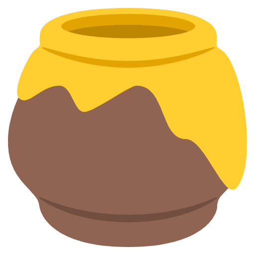 Honey Pot Emoji from EmojiTwo Colors Set