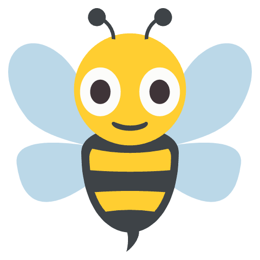 Honeybee Emoji from EmojiTwo Colors Set