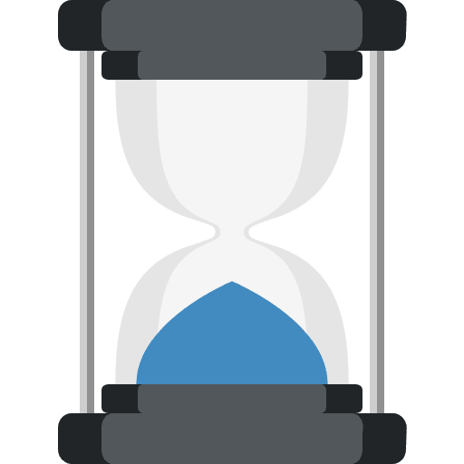 Hourglass Done Emoji from EmojiTwo Colors Set