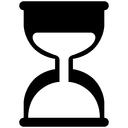 Hourglass Done High Contrast Emoji from Fluent Emoji High Contrast Set