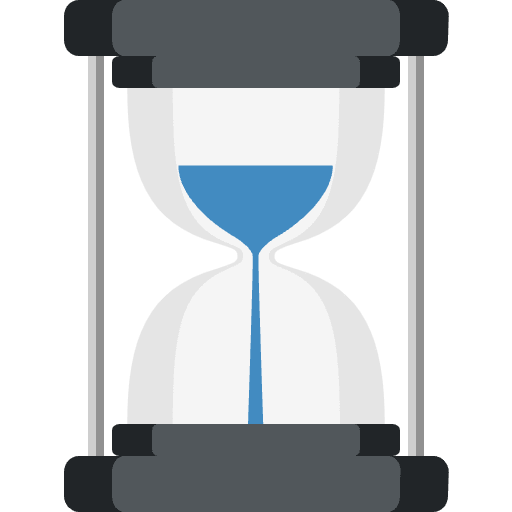 Hourglass Not Done Emoji from EmojiTwo Colors Set