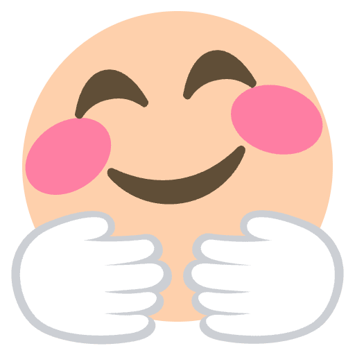 Hugging Face Emoji from EmojiTwo Colors Set